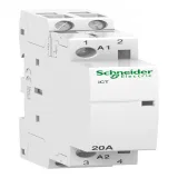 Schneider Electric A9C22722 Acti 9 модульный контактор iCT, 20 А, 2 НО, 230 В AC