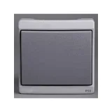 Выключатель 1-клавишный Schneider Electric MUREVA, открытый монтаж, серый
