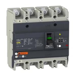Силовой автомат Schneider Electric Easypact EZC 250, TM-D c диф защитой, 25кА, 4P, 250А (ШНАЙДЕР) Силовой автомат Schneider Electric Easypact EZC 250, TM-D c диф защитой, 25кА, 4P, 250А (ШНАЙДЕР)