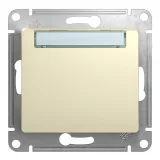 Schneider Electric GSL000219, кнопочный выключатель 1-клавишный, бежевый