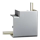 Schneider Electric угол плоский короба OptiLine 45 185 x 55 мм под алюминий (ISM10553)
