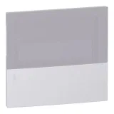 MINI PRAGMA серебр. ПЕРЕДНЯЯ ПАНЕЛЬ ВСТРАИВ. ЩИТА С ДЫМЧ. ДВ. 1РЯД/4МОД,Италия
