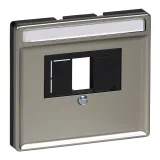 Schneider Electric MERTEN System Design MTN297846 - накладка на розетку USB, сталь