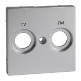 Schneider Electric MERTEN SYSTEM M накладка на телевизионную розетку TV/FM, алюминий MTN299560