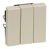 Schneider Electric MTN312644, клавиша тройная, бежевый блестящий