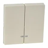 Schneider Electric MTN3420-0344 — клавиша двойная с индикаторами, бежевый глянцевый