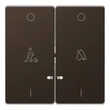 Клавиша двойная с линзами Schneider Electric MERTEN D-LIFE, мокко