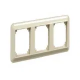 Рамка 3 поста Schneider Electric MERTEN M-TREND, горизонтальная, бежевый блестящий