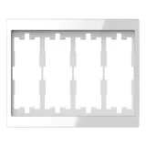 Schneider Electric MERTEN D-LIFE рамка 4-постовая, белый кристалл, MTN4040-6520