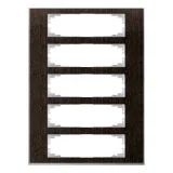 Рамка 5 постов Schneider Electric Merten M-Pure DÉCOR, венге, MTN4050-3671