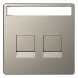 Schneider Electric MERTEN D-LIFE MTN4564-6050 (накладка на информационную розетку, никель)