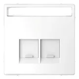 Schneider Electric MERTEN D-LIFE MTN4574-6035 (белый лотос) накладка на информационную розетку RJ45