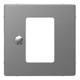 Schneider Electric Merten D-Life MTN5775-6036 Центральная плата для термостата, нержавеющая сталь