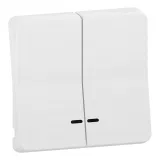 Schneider Electric MUR39205 Клавиша двойная, белая, Mureva Styl