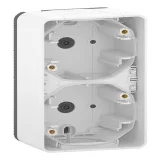 Schneider Electric MUREVA S MUR39912 (2-постовой бокс для накладного вертикального монтажа), белый, IP55