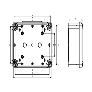 ПЛАСТ.КОРОБКА ABS 138x93x72 (ШНАЙДЕР) ПЛАСТ.КОРОБКА ABS 138x93x72 (ШНАЙДЕР)