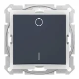 Выключатель 1-клавишный Schneider Electric SEDNA, скрытый монтаж, графит