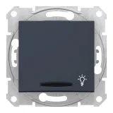 Schneider Electric SDN1800170, кнопочный выключатель 1-клавишный, графит