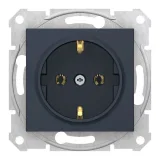 Schneider Electric SDN3001870 Розетка с заземлением, скрытая установка, графит