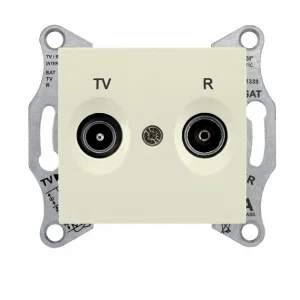 Розетка TV-FM Schneider Electric SEDNA, оконечная, бежевый (ШНАЙДЕР) Розетка TV-FM Schneider Electric SEDNA, оконечная, бежевый (ШНАЙДЕР)