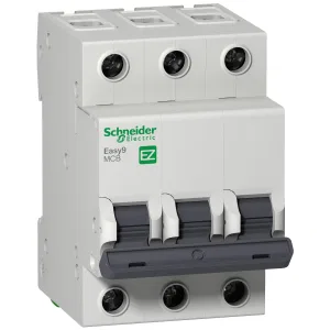 Schneider Electric Easy9 EZ9F34316 автоматический выключатель 3P, 16 А, характеристика C, 4,5 кА (ШНАЙДЕР) Schneider Electric Easy9 EZ9F34316 автоматический выключатель 3P, 16 А, характеристика C, 4,5 кА (ШНАЙДЕР)