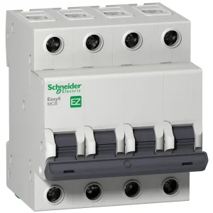 Schneider Electric Easy9 EZ9F34416: автоматический выключатель 4 полюса 16 А (C), 4,5 кА (ШНАЙДЕР) Schneider Electric Easy9 EZ9F34416: автоматический выключатель 4 полюса 16 А (C), 4,5 кА (ШНАЙДЕР)