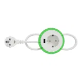 Schneider Electric INS44004 Розеточный блок с USB A и крышкой, белый