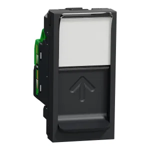 NU341654 SE UNICA MODULAR РОЗЕТКА компьютерная, RJ45, одиночная, кат. 6 STP, 1 модуль, АНТРАЦИТ (ШНАЙДЕР) NU341654 SE UNICA MODULAR РОЗЕТКА компьютерная, RJ45, одиночная, кат. 6 STP, 1 модуль, АНТРАЦИТ (ШНАЙДЕР)