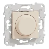 Schneider Electric NU551444, светорегулятор поворотно-нажимной, Unica New LED, универсальный, бежевый