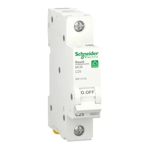 R9F12125 Автоматический выключатель Schneider Electric Resi9, 1 полюс, 25A, тип C, 6kA (ШНАЙДЕР) R9F12125 Автоматический выключатель Schneider Electric Resi9, 1 полюс, 25A, тип C, 6kA (ШНАЙДЕР)