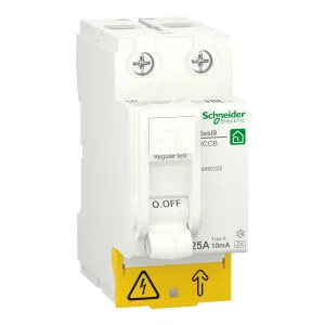 R9R60225 Устройство защитного отключения (УЗО) Schneider Electric Resi9, 2 полюса, 25A, 10 mA, тип A, электро-механическое, ширина 2 DIN-модуля (ШНАЙДЕР) R9R60225 Устройство защитного отключения (УЗО) Schneider Electric Resi9, 2 полюса, 25A, 10 mA, тип A, электро-механическое, ширина 2 DIN-модуля (ШНАЙДЕР)